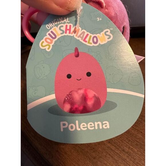 NEW 3.5” Poleena the Dinosaur Squishmallow Clip - Picture 2 of 2
